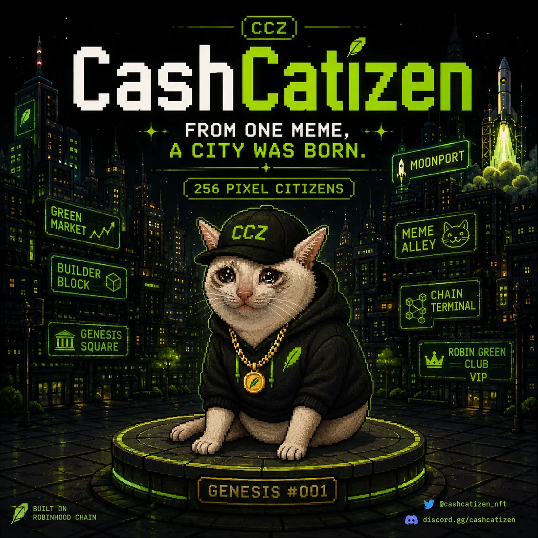 CashCatizen collection featured artwork